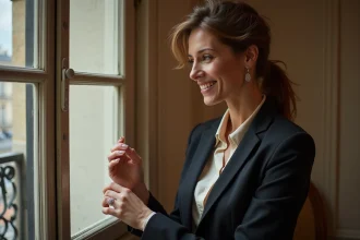 Lou Doillon portant la bague "Premiers liens" de Chaumet