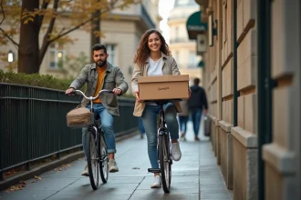 Livraison gratuite à vélo pour les soldes d'été sur Sarenza.com