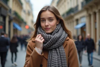 écharpe en laine Kookaï tendance pour l'hiver