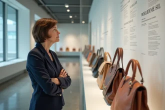 sacs historiques exposés au Musée Hendrikje à Amsterdam