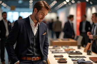 Accessoires pour hommes présentés au salon Who's Next à Paris