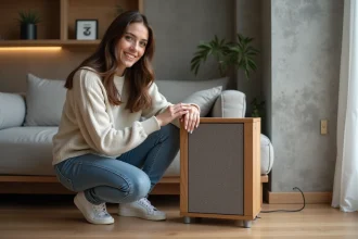 Convecteur mobile Zibro au design personnalisé pour la décoration intérieure