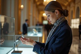 Salon de l'horlogerie de luxe à Paris avec des créations de designers