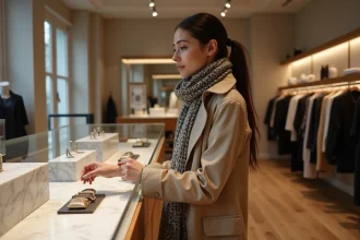 Jean-Luc Amsler devant sa nouvelle boutique à Paris