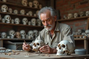 Bijoux élégants avec des motifs de têtes de mort