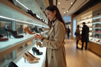 Réaménagement des Galeries Lafayette en espace chaussures en 2009