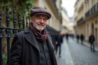 Chapeau tartan d'Anthony Peto sur fond neutre