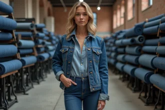Salon "Blue de Genes" mettant en avant le jean et les tendances mode