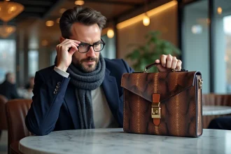 Sac en python tendance avec un design élégant et moderne