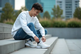 basket en édition limitée Lacoste et Shoes-Up hommage à la France