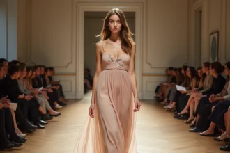 Défilé de mode printemps-été 2009 sur un podium parisien