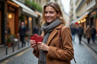 mini pochette en forme de cœur de Valentine Gauthier