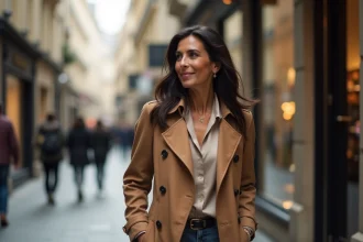Eva Longoria avec des sacs Gérard Darel à Paris