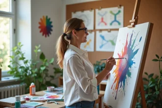 Tableau décoratif inspiré de l'ADN pour une décoration personnalisée