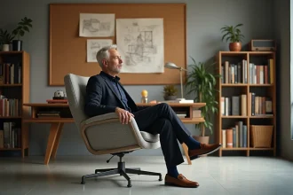 Aluminium Chair célébrant son 50ème anniversaire dans un cadre décoratif