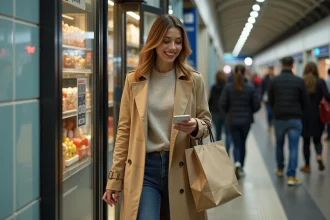 Magasin Monop' inauguré dans le métro à Châtelet Les Halles