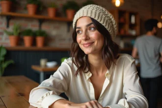 toque oversize en fourrure tendance pour l'hiver